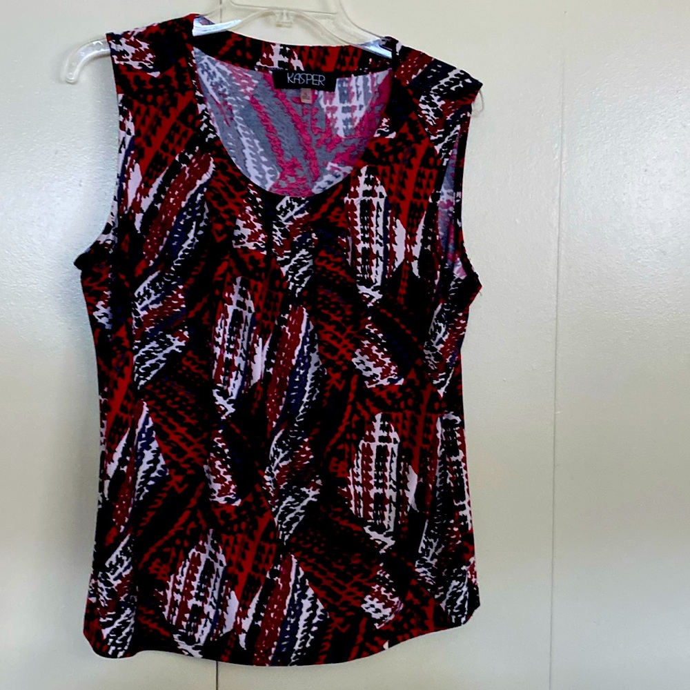 Kasper Separates Multicolored Sleeveless Top PL